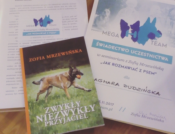 Seminarium z Zofią Mrzewińską – jak rozmawiać z psem – fotorelacja